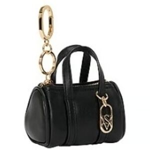 Black Legrnd Micro Duffle Bag Charm Keychain